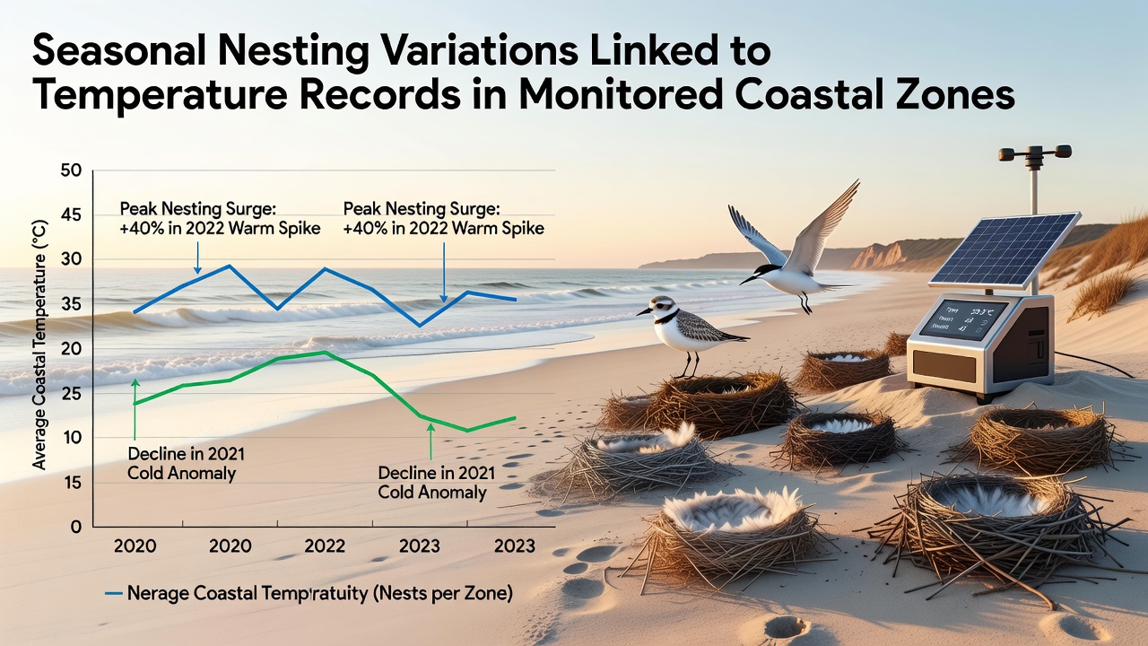 Coastal Temperature Records Reveal Shifts in Nesting Seasons for Marine Species